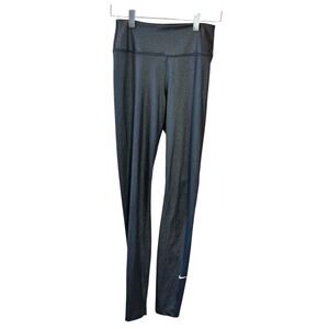 Nike Dri-FIT Womens Black Shimmer High Waisted Leggings Small